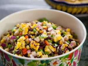grilled corn and black bean salad